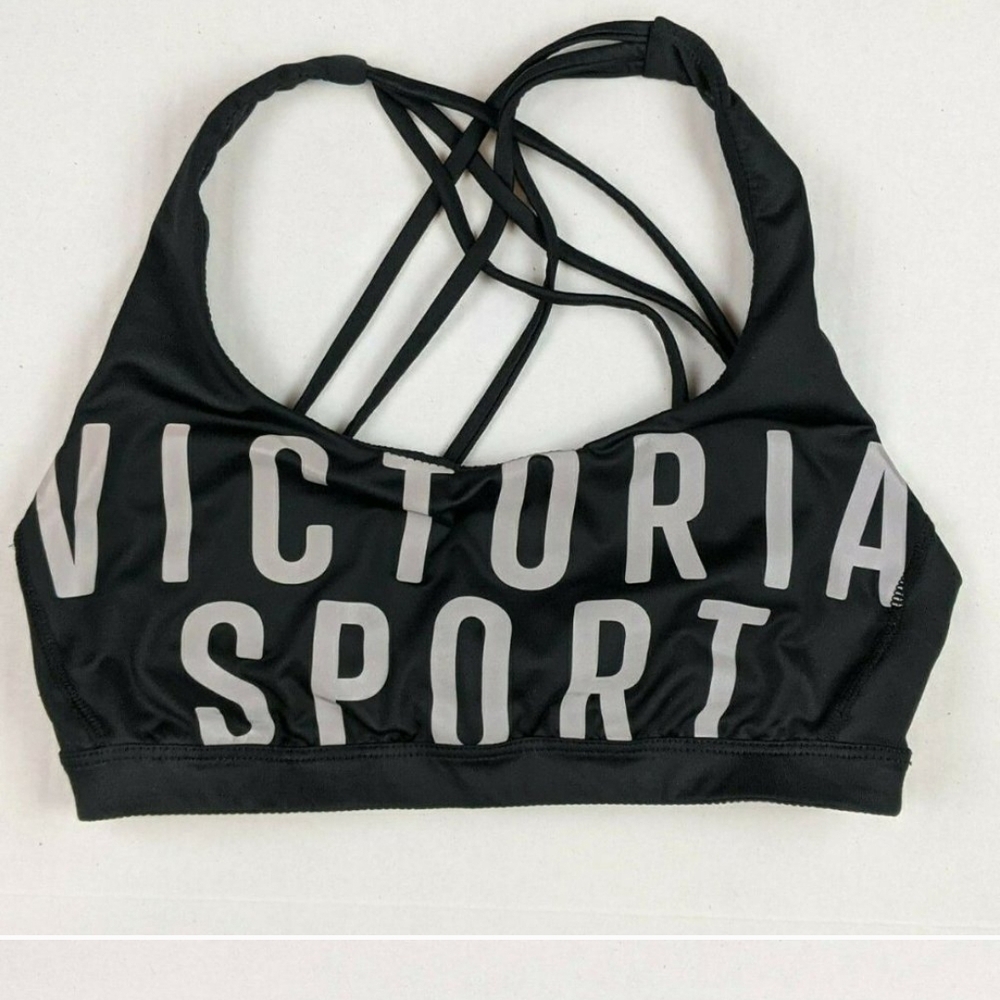 Victoria's Secret Black Strappy Sports Bra